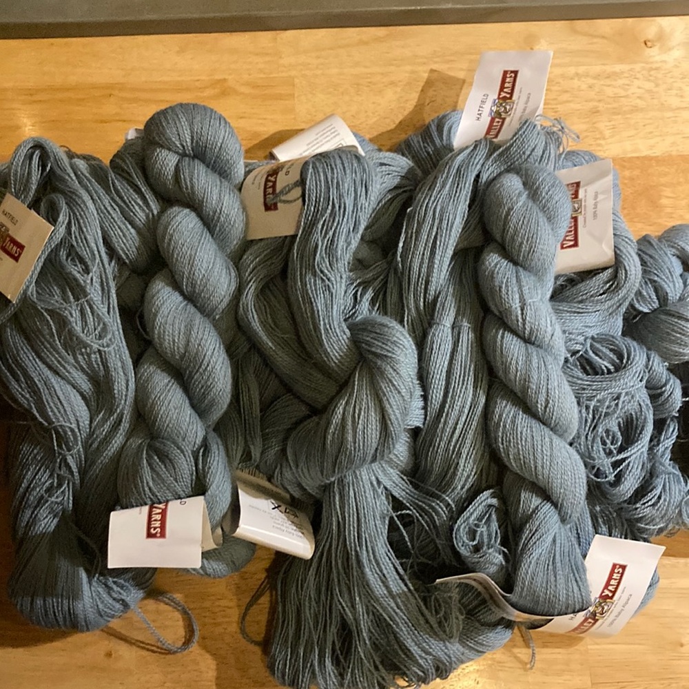13 Hanks of Hatfield Valley Yarns Baby Alpaca Yarn
